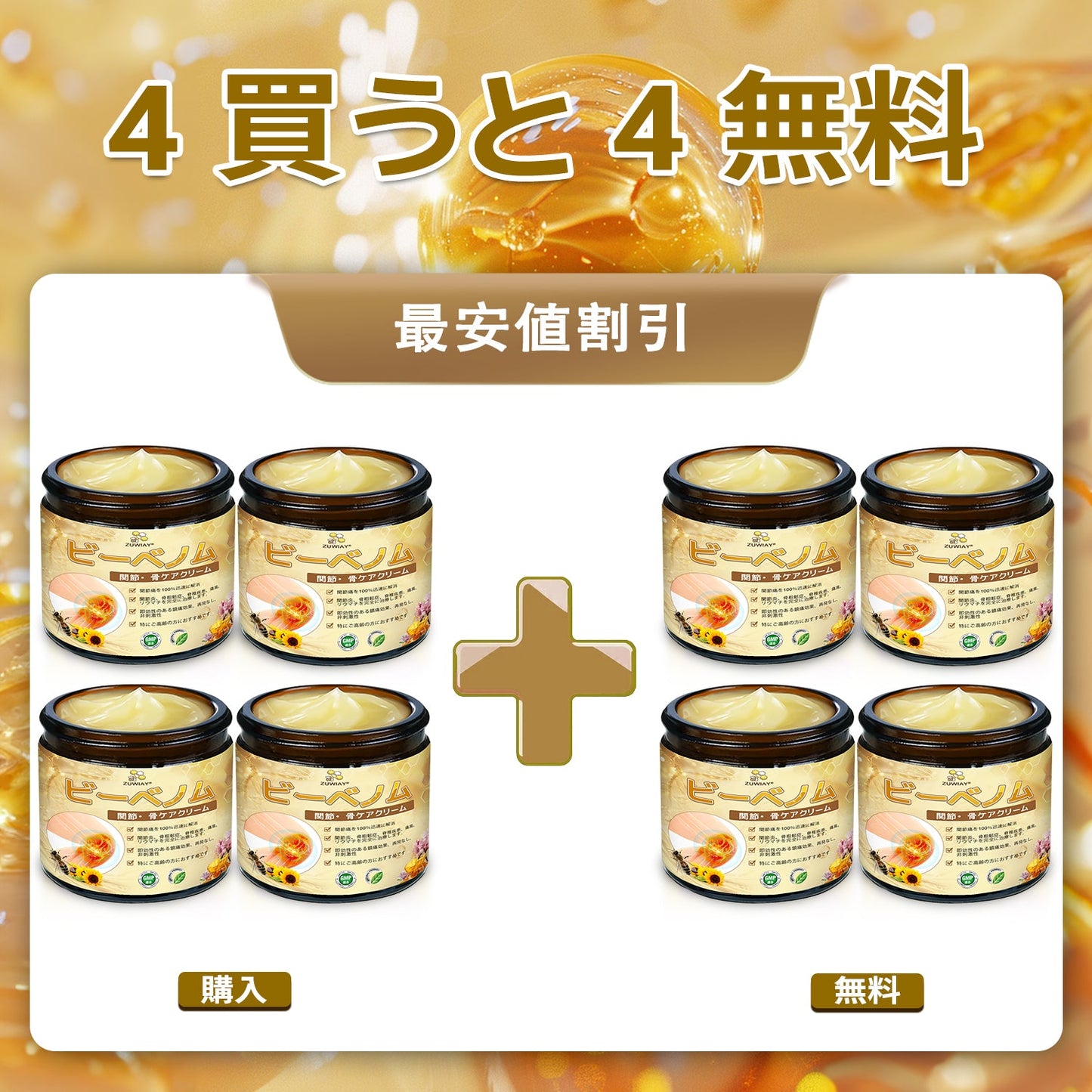 関節炎症ケアの新基準をつくる👨⚕️👨⚕️ZUWIAY® ハチ毒配合 痛み緩和・骨の治癒クリーム 🎊🎊