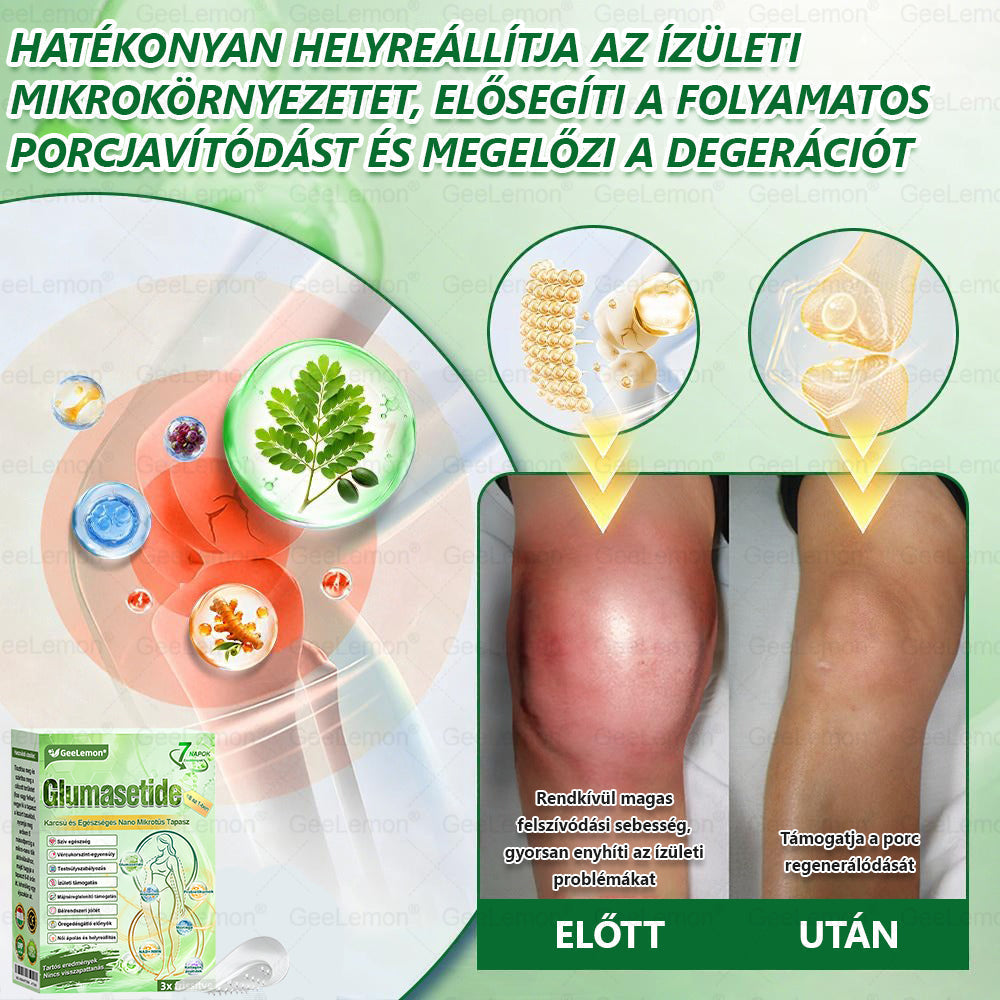 50% KEDVEZMÉNY ❤️ GeeLemon® Glumasetide 8 az 1-ben Nano Mikrotűs Tapasz | Moringa · Berberine · NAD+ | Napi 1× | Csak most!