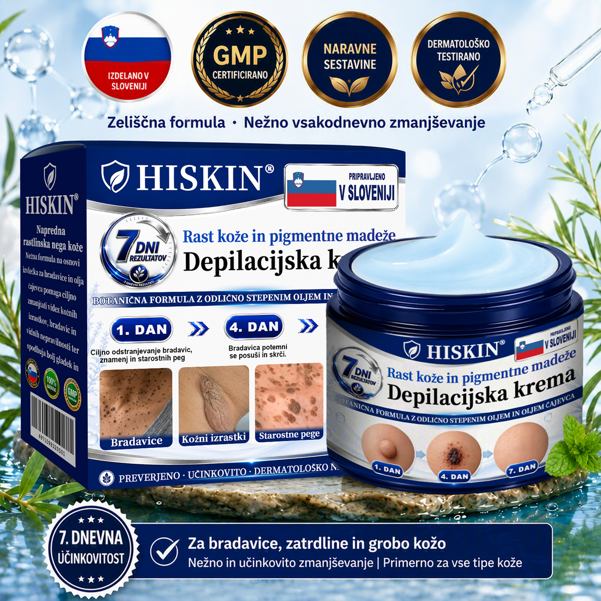 HISKIN® 7-dnevna krema proti kožnim izrastkom in pigmentnim madežem (Neboleča nega – brez brazgotin)🎉