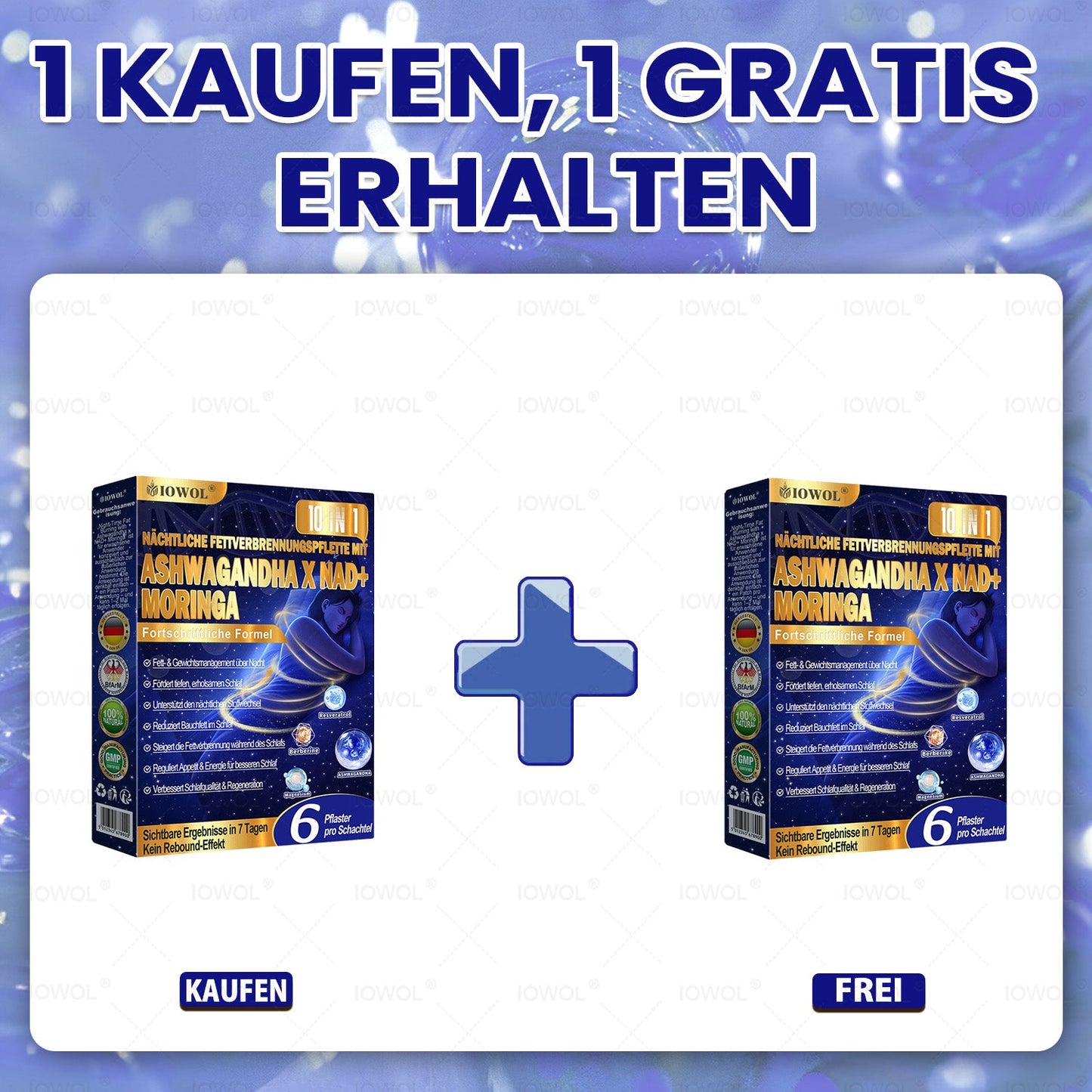 **IOWOL® Nacht-Fettverbrennungs-Pflaster! Keine Pillen, kein Aufwand, keine Verschwendung – und 100 % Ergebnisse!**