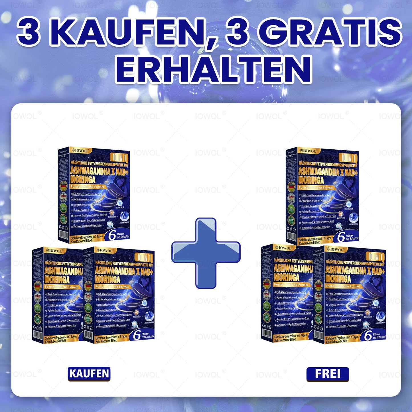 **IOWOL® Nacht-Fettverbrennungs-Pflaster! Keine Pillen, kein Aufwand, keine Verschwendung – und 100 % Ergebnisse!**