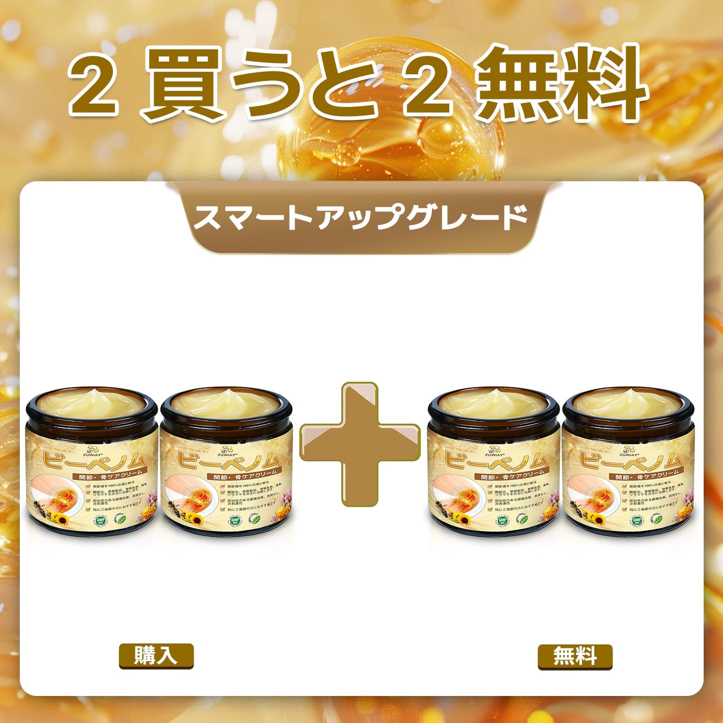 関節炎症ケアの新基準をつくる👨‍⚕️👨‍⚕️ZUWIAY® ハチ毒配合 痛み緩和・骨の治癒クリーム 🎊🎊
